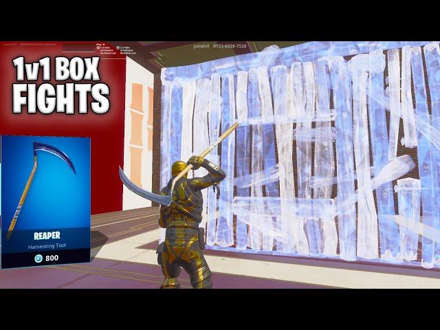 1v1 Box Fights Gameplay with REAPER/ SCYTHE Pickaxe! + HANDCAM (Fortnite Creative 360 Fps)