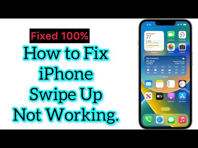 How to Fix iPhone Swipe Up Not Working!(2023)