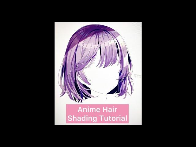 Anime Hair Shading Tutorial #Shorts