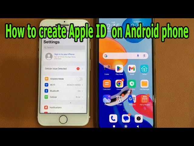 How to create Apple ID account on Android phone