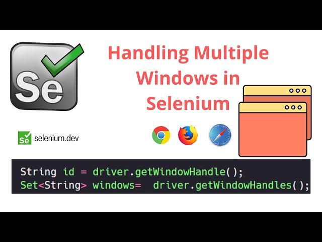 Handling Multiple Windows in Selenium || Interview Question