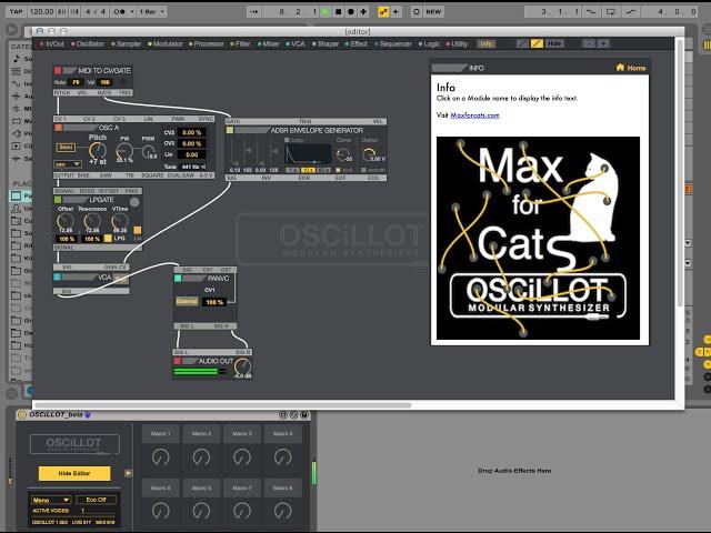 OSCiLLOT Modular System by Max for Cats