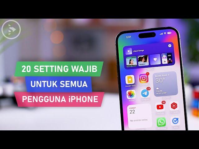 20 Setting WAJIB Untuk Pengguna Baru iPhone dengan iOS 17 - Fitur iPhone Biar Lebih Mudah Digunakan