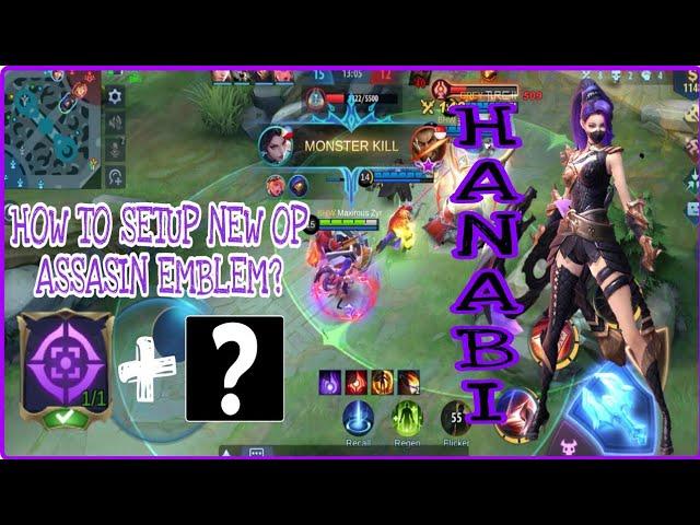 HANABI TOP GLOBAL | BEST NEW ASSASIN EMBLEM SET 2021 | OVERPOWER!