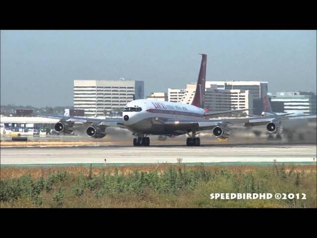 John Travolta's Private Boeing 707-138B [N707JT] Takeoff From Los Angeles