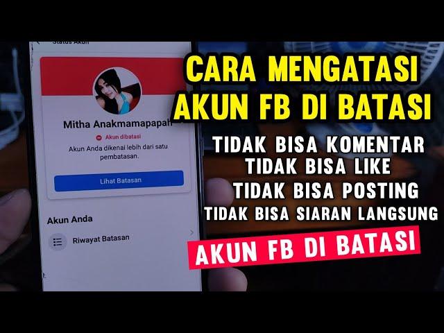 How to deal with Facebook account being restricted, FB account being restricted