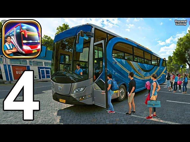 Bus Simulator Indonesia - Gameplay Part 4 Long Night Ride In Rain & Storm (iOS, Android)