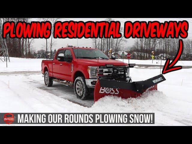 Plowing Snow And Clearing Our Residential Driveways! - More Snow Plowing Footage!