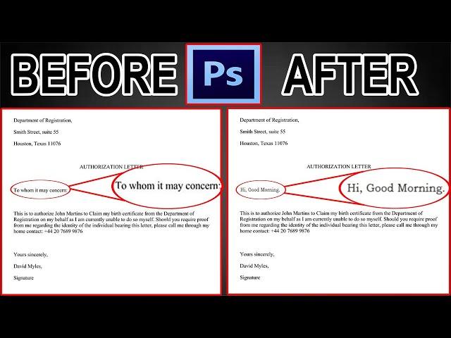 How to Change the text of the certificates | Photoshop Tutorial