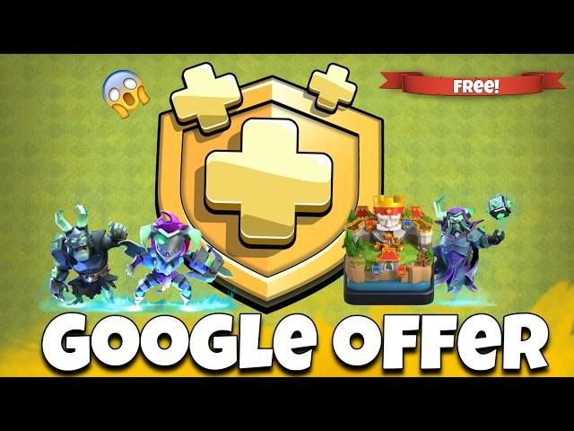 New Google Play Offer in Clash of Clasns | Free Gold Pass & Scenery