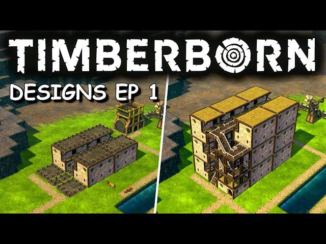 Timberborn Designs EP 1 - Two Lodge Designs - [ENG]