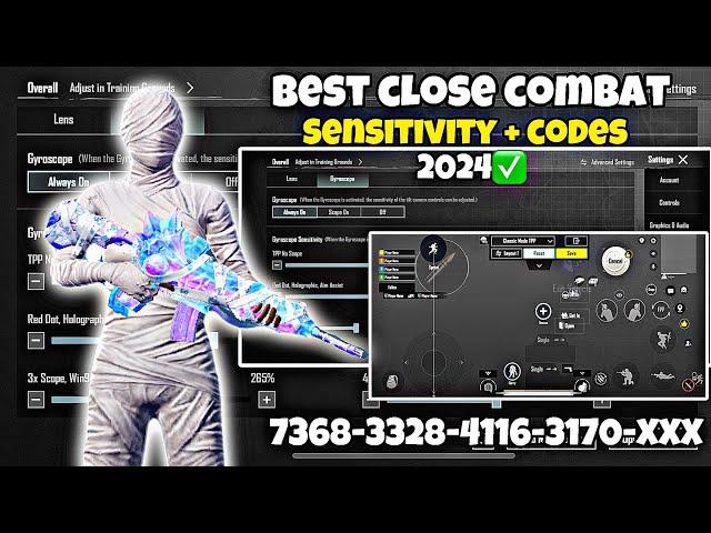 New Update 3.3 BestSensitivity Code + Control Settings Pubg Mobile/Bgmi Sensitivity 2024