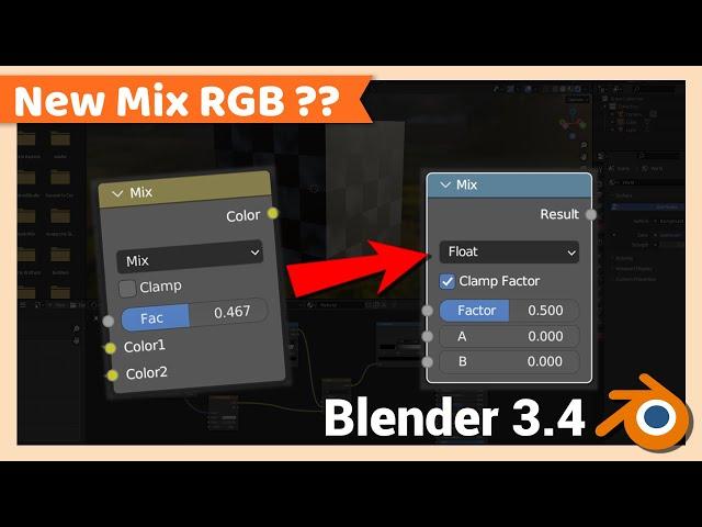 Where is Mix RGB ( New Mix Node ) in Blender 3.4 | Blender Tutorial