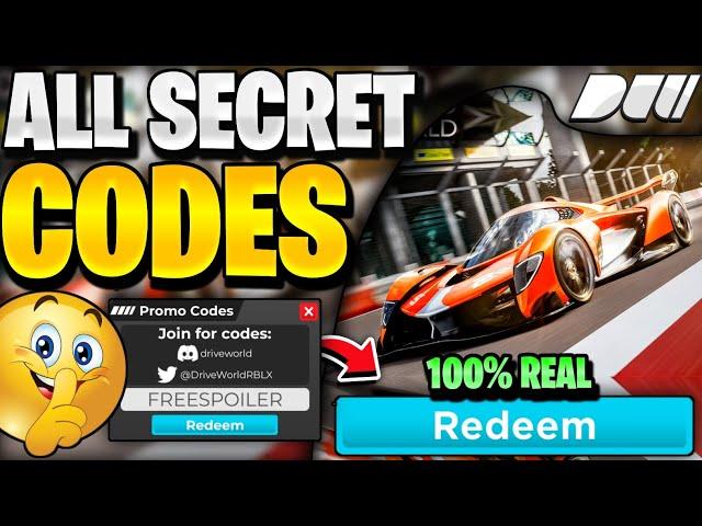 *NEW* ALL WORKING CODES FOR ROBLOX DRIVE WORLD | ROBLOX DRIVE WORLD CODES