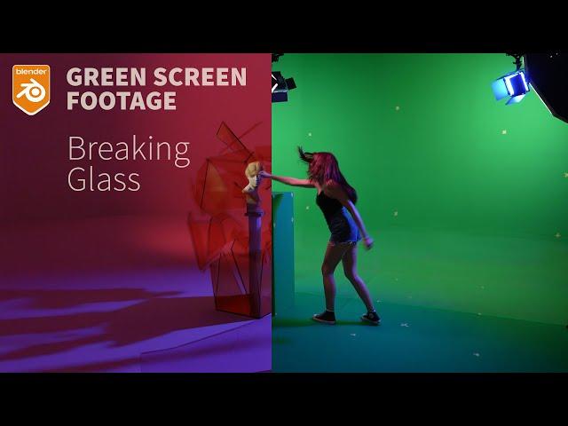 Chroma Key and Simulations in Blender: Breaking Glass