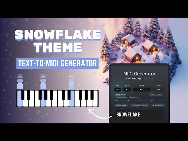 SNOW: Creating a Text-to-MIDI Theme with AudioCipher x Muse AI