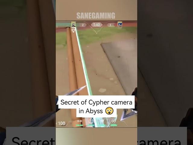 Sceret Cypher Camera in Abyss  #valorant #valorantshorts #valorantclips