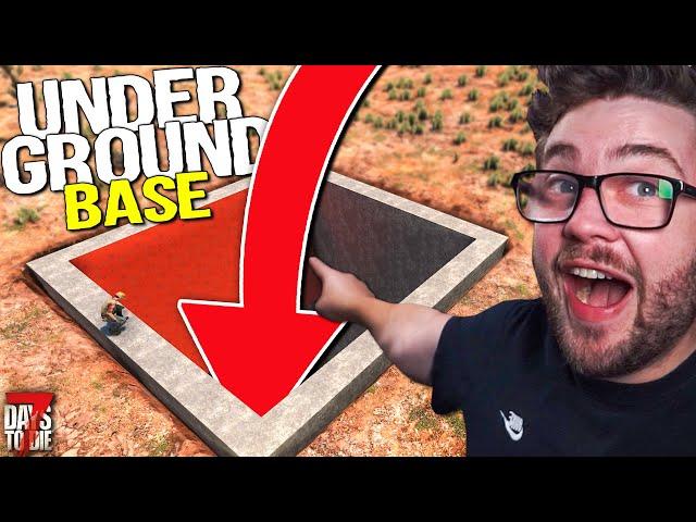 UNDERGROUND BASE with a ZOMBIE PROOF ENTRY in 7 Days to Die 1.0