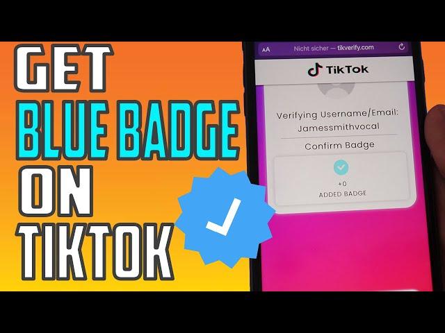 Get The BLUE BADGE on TikTok  | How to Get TikTok Verified in 5 Minutes! ️[2021]