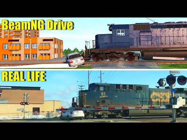 Crash test | Beamng drive vs Real life #11