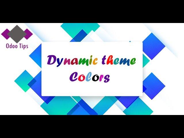 Odoo : Module "Dynamic Theme Colors"