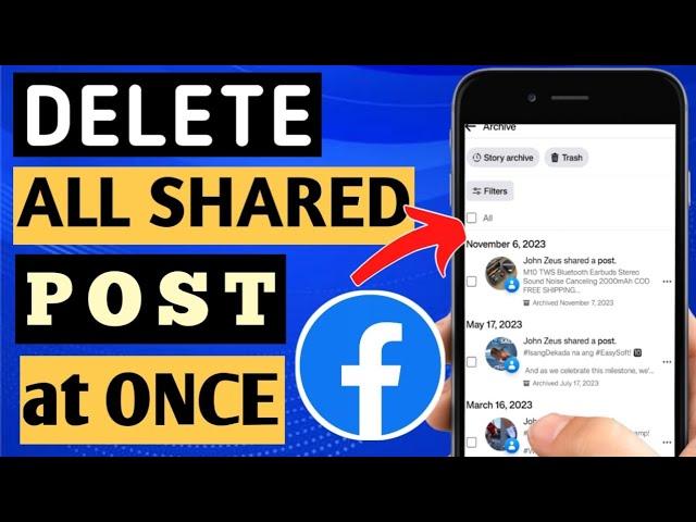 HOW TO DELETE ALL SHARED POST ON FACEBOOK AT ONCE REMOVE ALL YOUR SHARED POST ON FACEBOOK