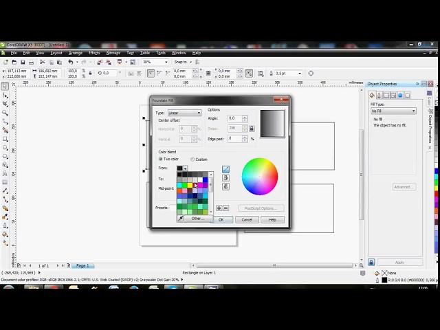 Cara Membuat Gradasi Warna di CorelDraw