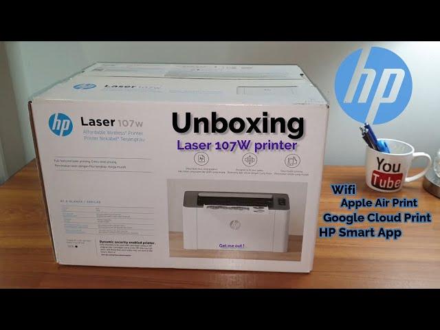 HP Laser Jet 107W Printer | Hp 100 Series printer | Wifi enabled | Unboxing | Printer visual