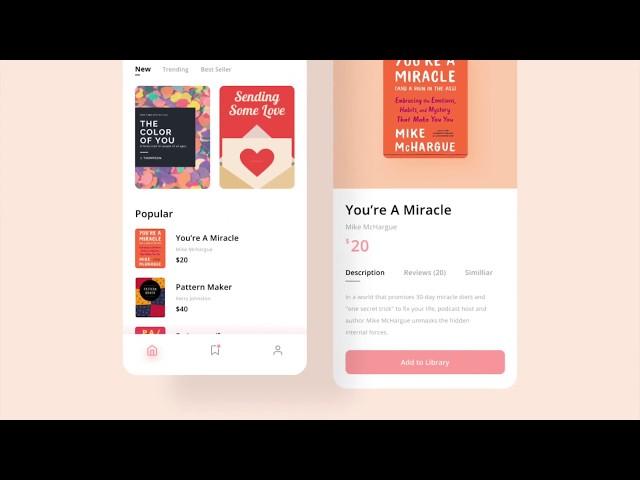 Book Store UI - Flutter UI Design