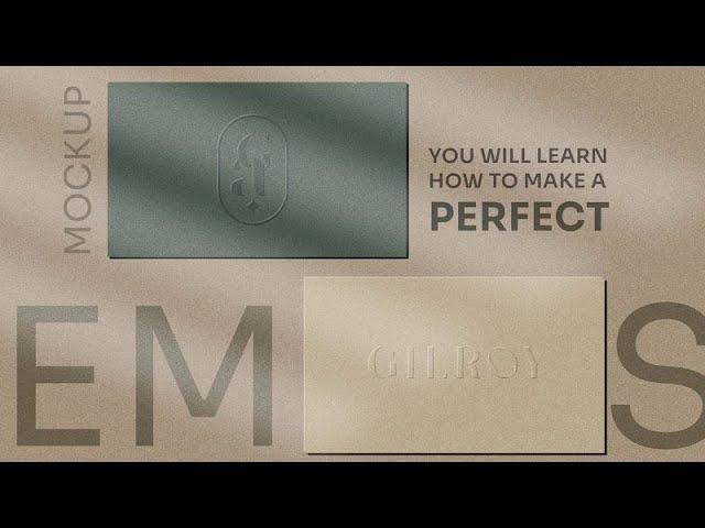 HOW TO CREATE AN EMBOSS CARD MOCKUP - CaterGraphix Design Academy