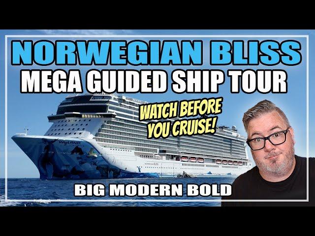 Norwegian Bliss | Guided Walkthrough Ship Tour 2024 | Norwegian Cruise Lines