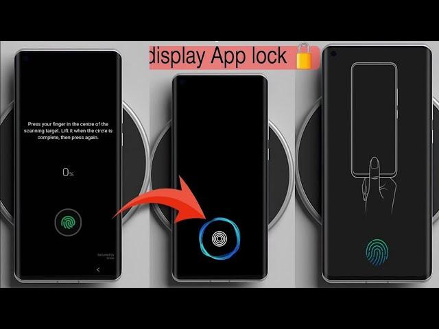 indisplay Fingerprint Animation app lock  ! Set Every Android Smartphone  2023 Latest