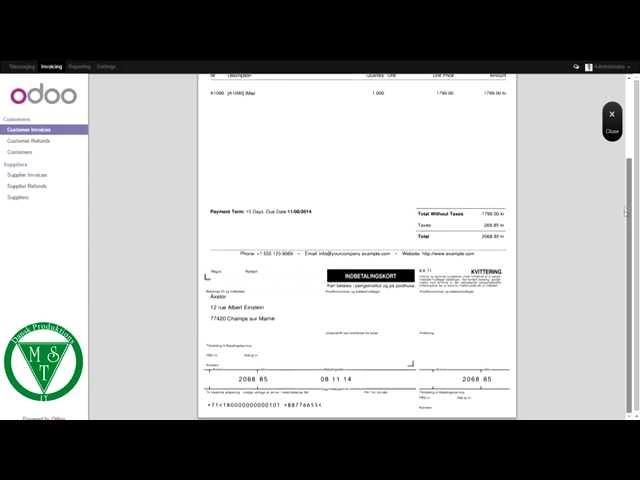 odoo Advanced Invoice