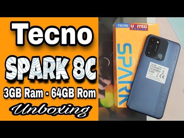 Tecno Spark 8c Unboxing | 3GB/64GB | 19,500 Rs | Magnet Black | - iTinbox