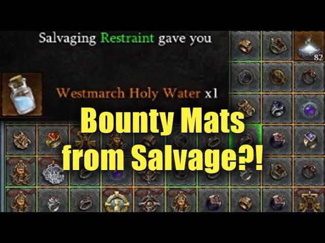 Salvaging Sanctified Items gives you some Interesting Stuff - Season 27 PTR