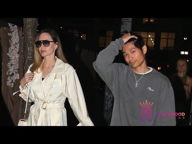 Angelina Jolie Grabs Sushi with Grown Kids Shiloh, Zahara, and Pax