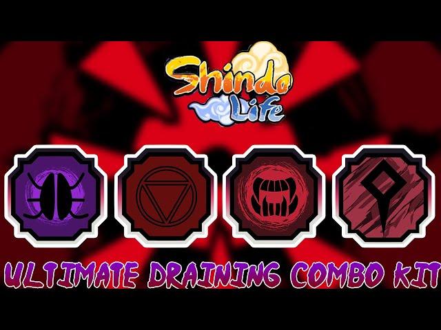 Shindo life: ULTIMATE DRAINING COMBO KIT | LEAVE YOUR OPPONENT WITH NO CHI NO STAMINA AND NO HEALTH