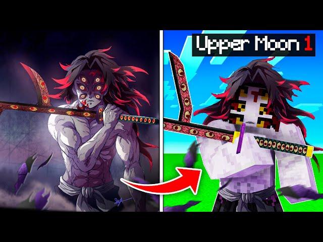 I Became UPPER MOON 1 in Demon Slayer Minecraft Mod