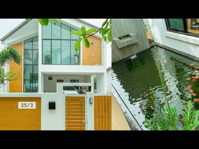 Two storey house with beautiful shady garden decoration / Dream House