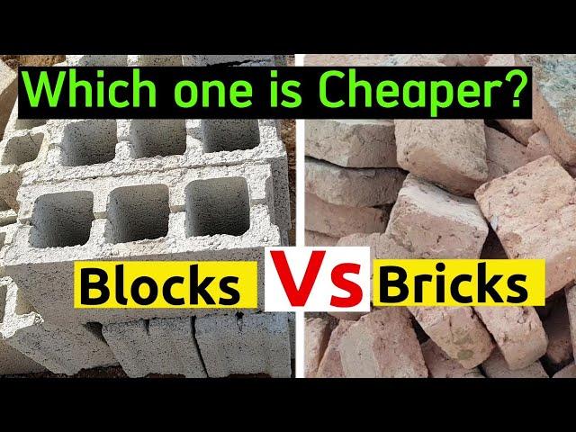 Hollow blocks vs. bricks: Which one will save you money? |Masonry Cost of brick wall vs block wall