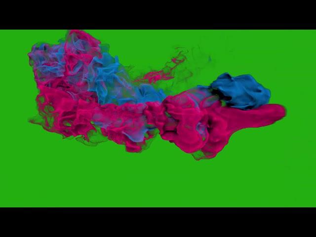 Green Screen Colored Smoke Effect Full HD 1080 resolution