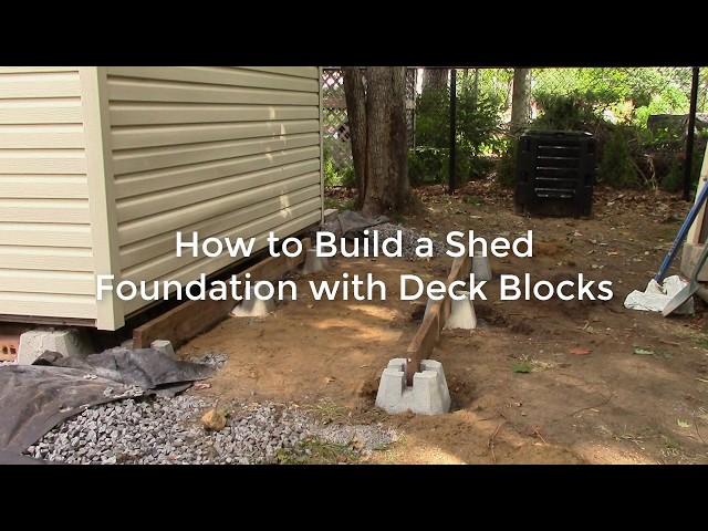 How to Build a Shed Foundation with Deck Blocks