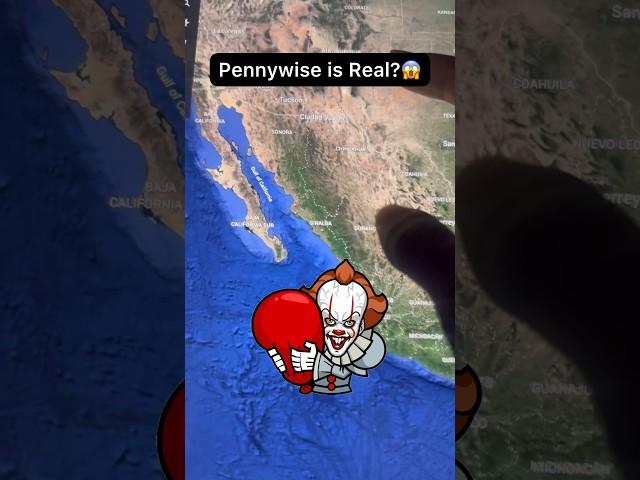 Pennywise Is Real?? On Google Earth #shorts #pennywise