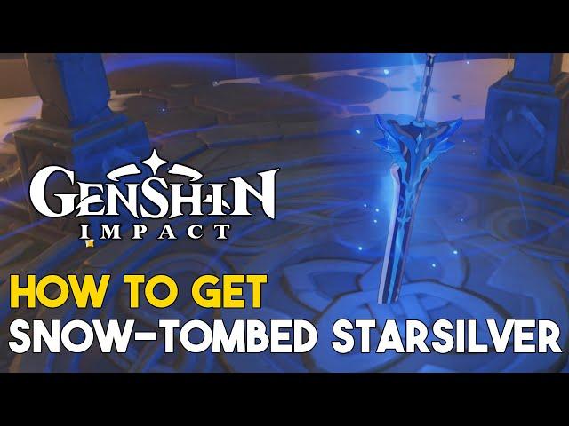 Genshin Impact How To Get Snow-Tombed Starsilver Sword (All 8 Stone Tablet Locations)