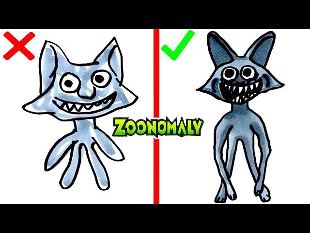 How to Draw Boss Smile Cat from Zoonomaly Do vs don't
