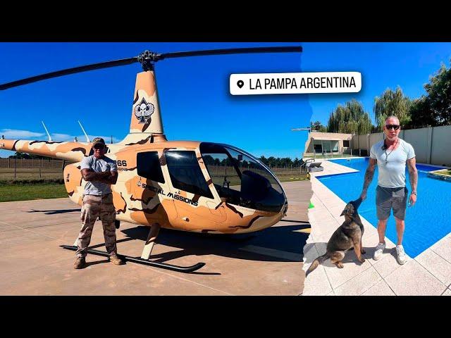 Es MILLONARIO, vive en LA PAMPA & creó la BASE de ENTREAMIENTO MILITAR  más GRANDE de ARGENTINA 