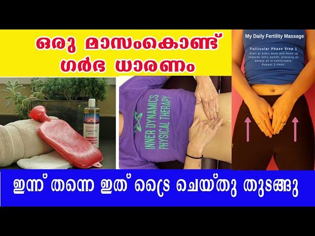 ഒരു മാസം കൊണ്ട് ഗര്‍ഭിണിയാകണോ ..എന്നാല്‍ ഇത് ഇന്ന് തന്നെ തുടങ്ങാം | fertility massage super tips