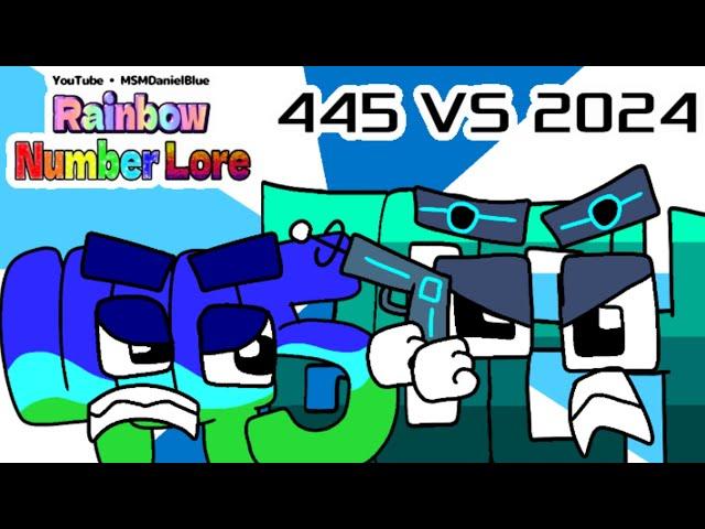 Rainbow Number Lore 445 MSMDanielBlue VS 2024 Cyan