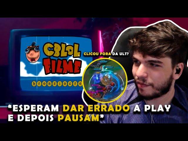 REDBERT REAGINDO A "CBLOL O FILME" DO GRANDIOSO BRONZIOCRE