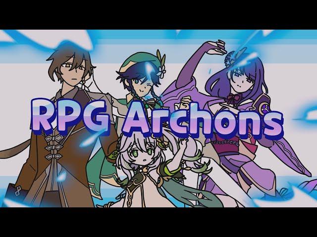 GENSHIN ARCHONS!!! | RPG ANIMATION MEME